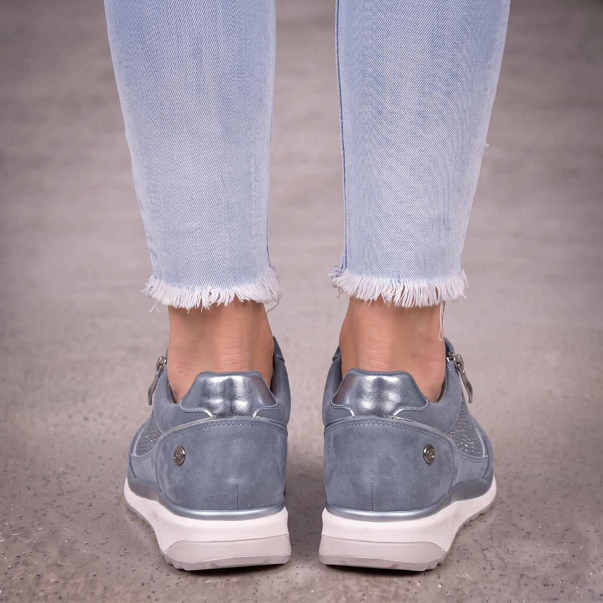 Orthopedic Shoes Women Platform Cushioned Rhinestone Embellished