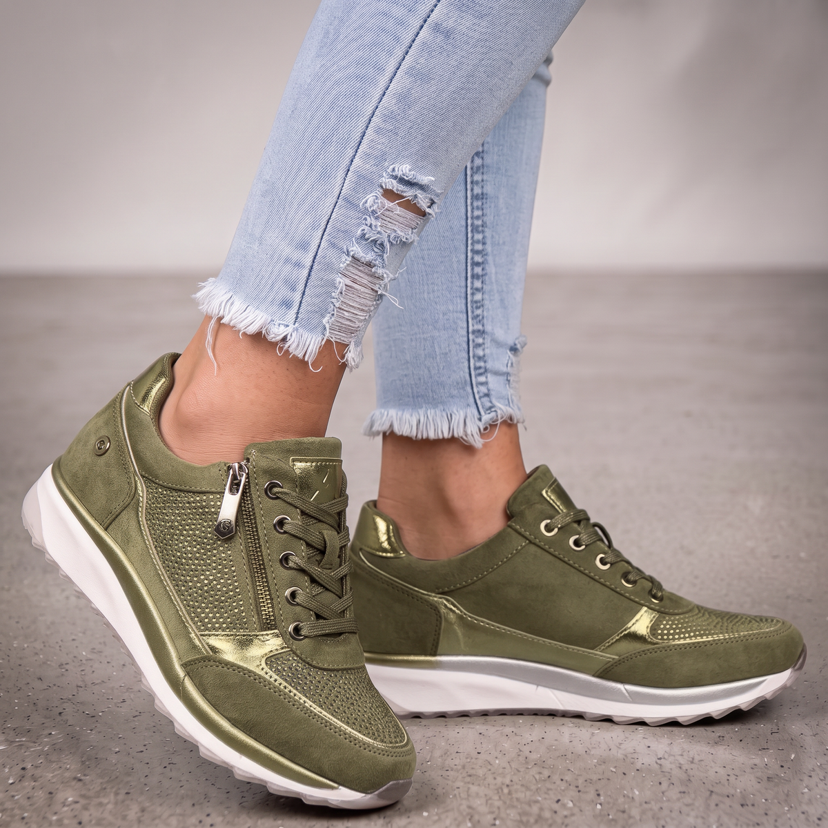 Orthopedic Shoes Women Platform Cushioned Rhinestone Embellished