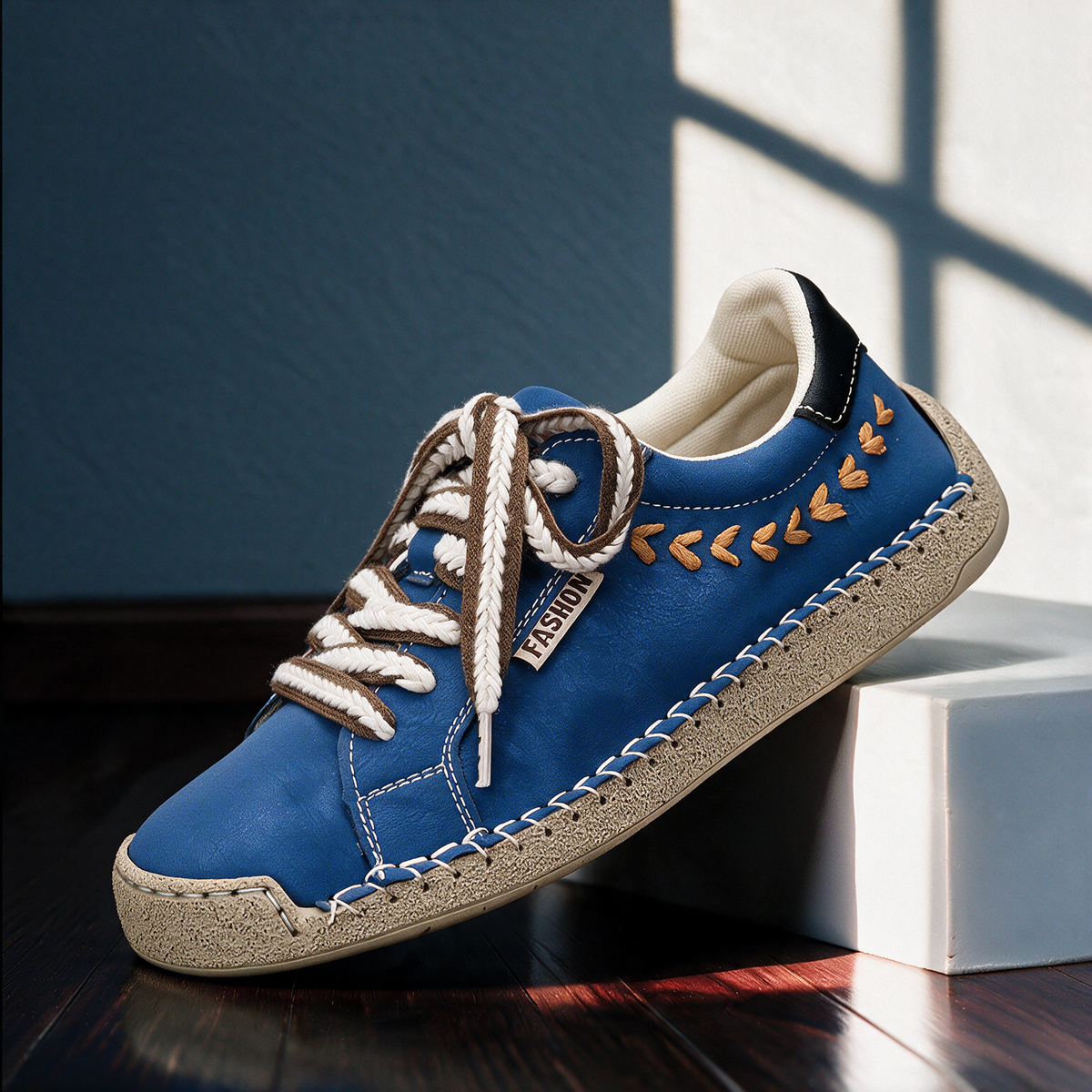Orthopedic Shoes Women Suede Sneakers Cushioned Insole Fall Round Toe
