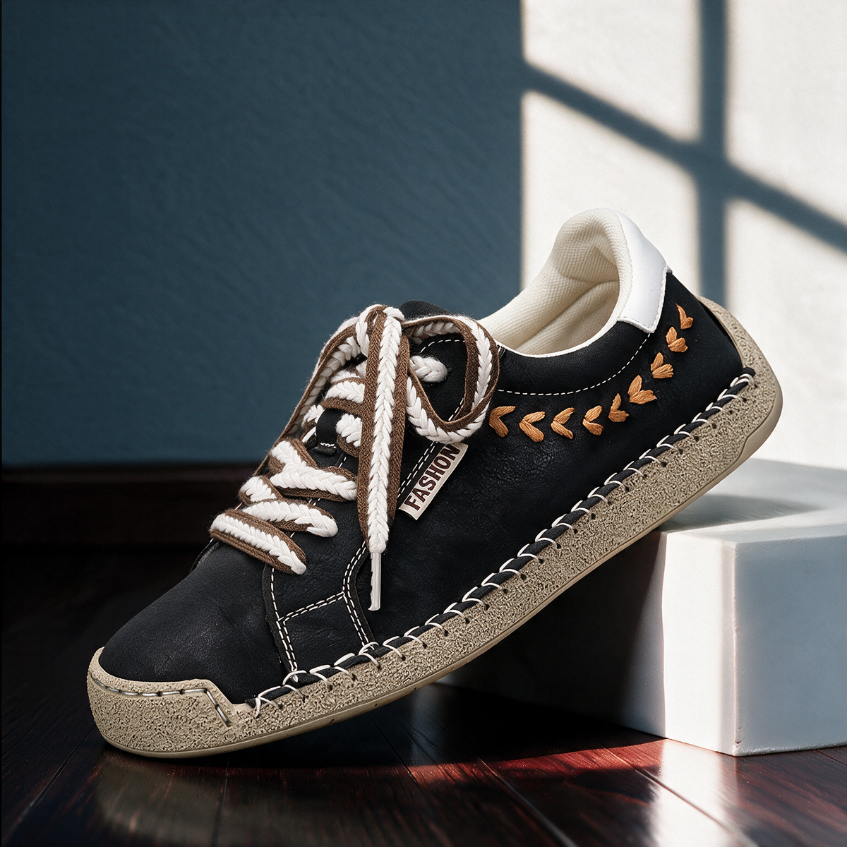 Orthopedic Shoes Women Suede Sneakers Cushioned Insole Fall Round Toe