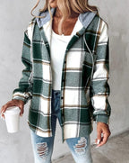 Women print hoodie relaxed fit with kangaroo pocket and drawstring hood