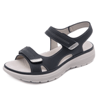Women's orthopedic sandals open-toe with arch support, comfort fit in black, gray and blue