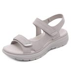Women's orthopedic sandals open-toe with arch support, comfort fit in black, gray and blue