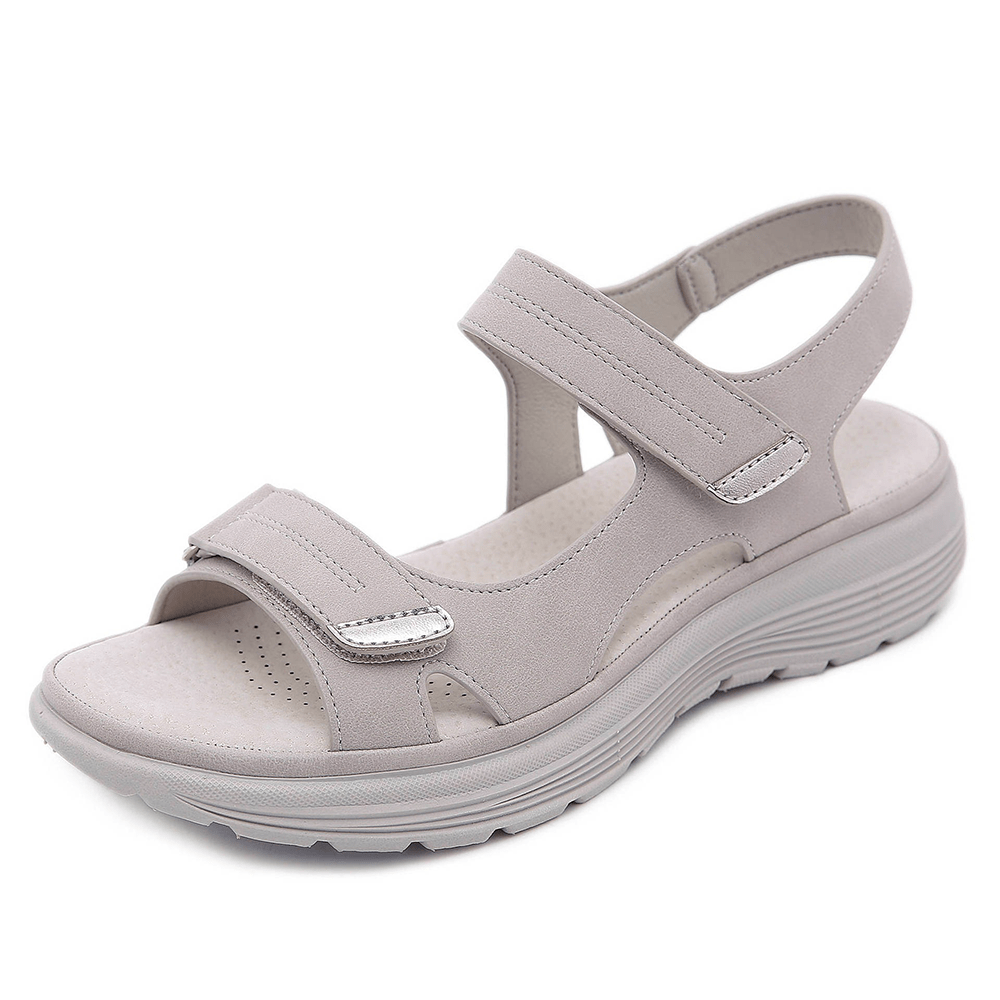 Women's orthopedic sandals open-toe with arch support, comfort fit in black, gray and blue