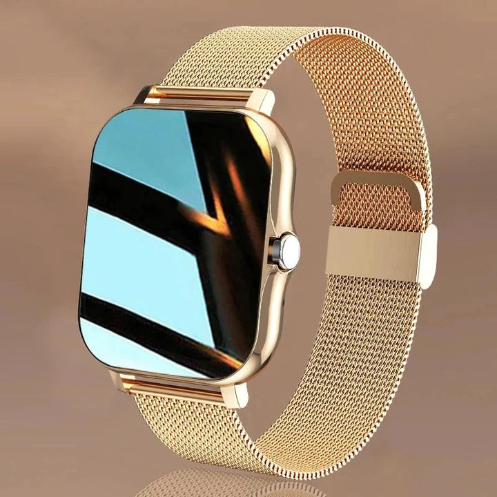 Women's smartwatch with heart rate and sleep tracking, slim touch screen, IP67 water resistant