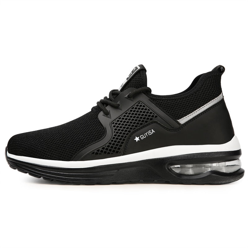 Women steel toe safety shoes orthopedic sneakers non-slip dark grey black