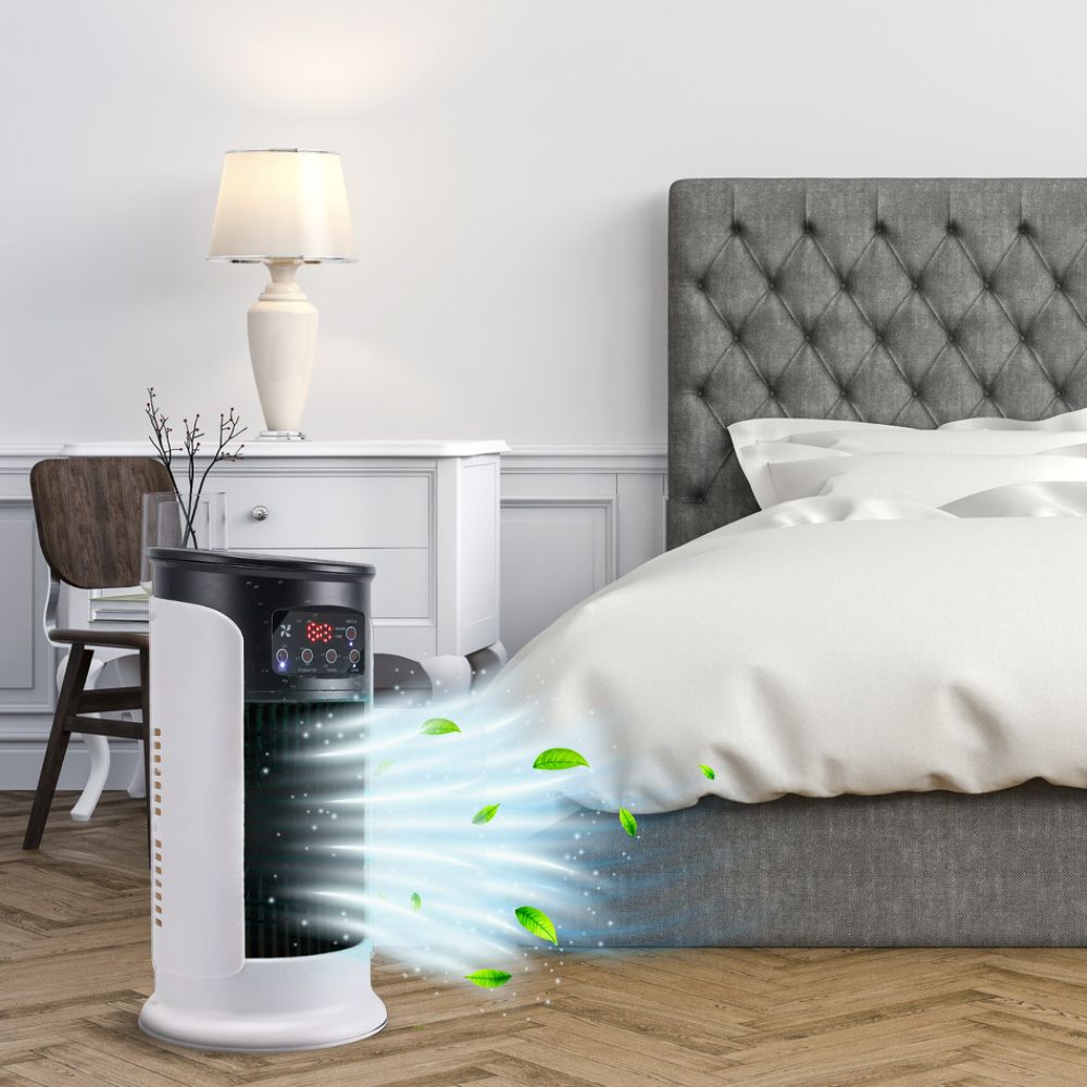 Portable air conditioner windowless stand-up indoor AC unit on wheels