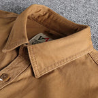 Men's utility shirt slim fit casual, available in Military Green, Khaki and Marine Blue