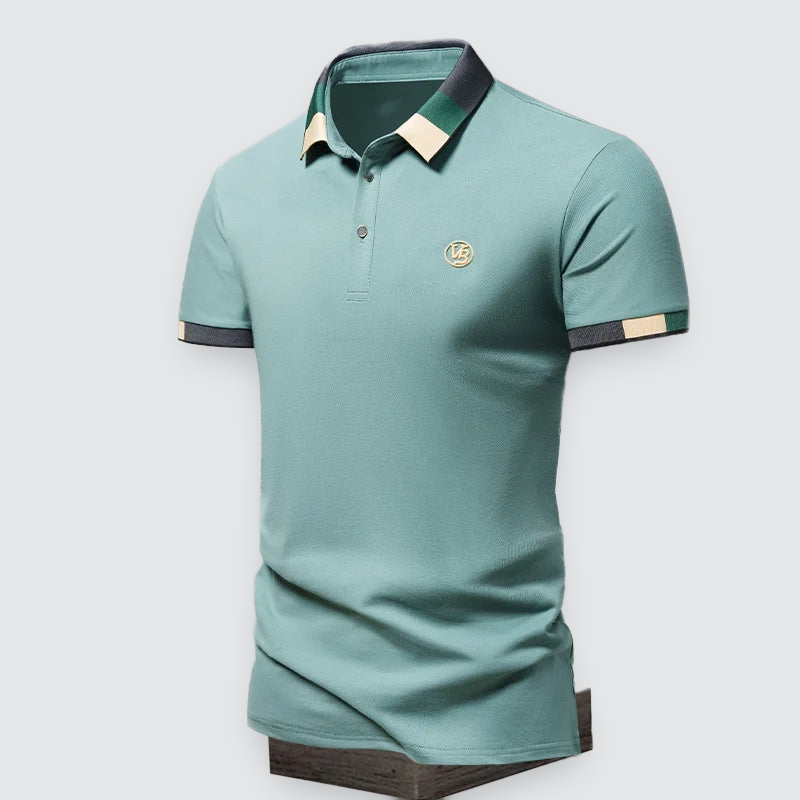 Men's Knit Polo Shirt | Breathable Quick Dry Ice Silk Cotton Blend