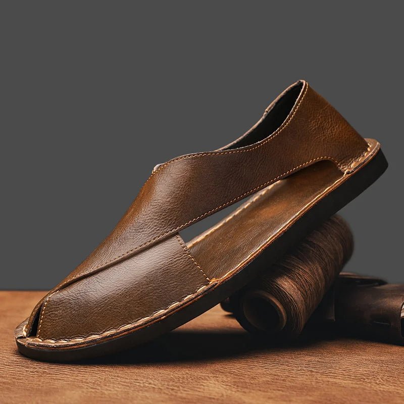 Sandálias Masculinas de Couro | Italianо, Espuma Contornada