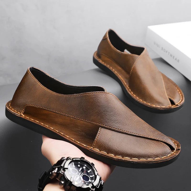 Sandálias Masculinas de Couro | Italianо, Espuma Contornada