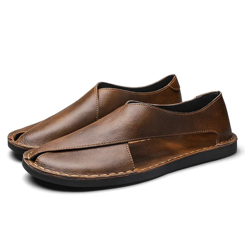 Sandálias Masculinas de Couro | Italianо, Espuma Contornada