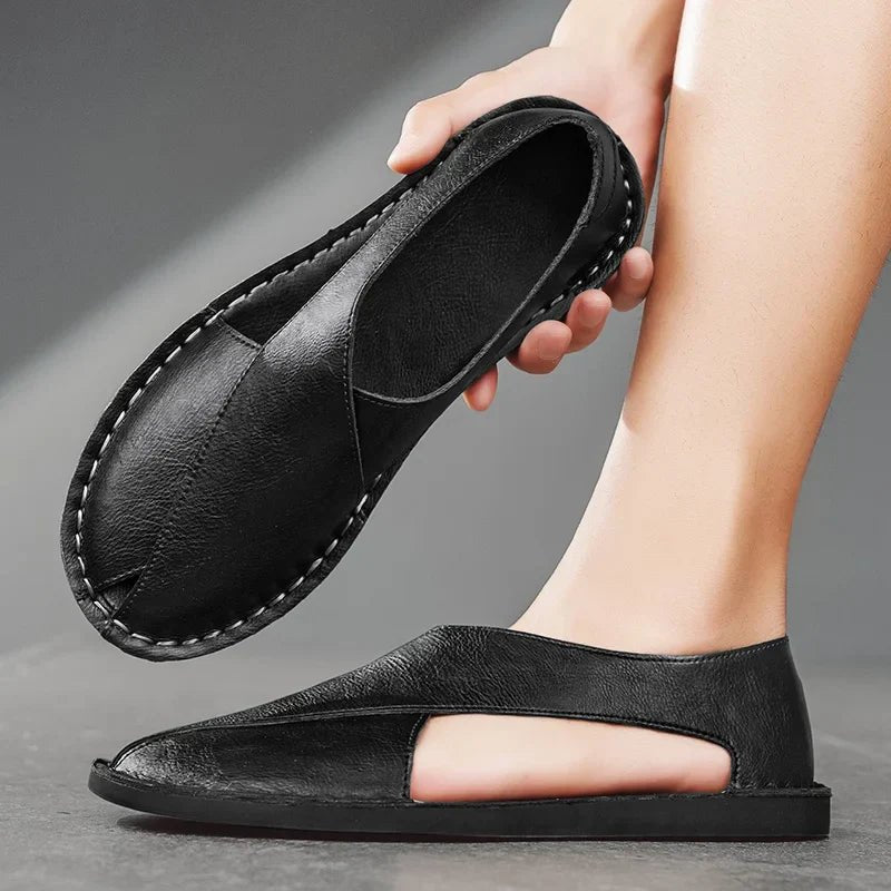 Sandálias Masculinas de Couro | Italianо, Espuma Contornada