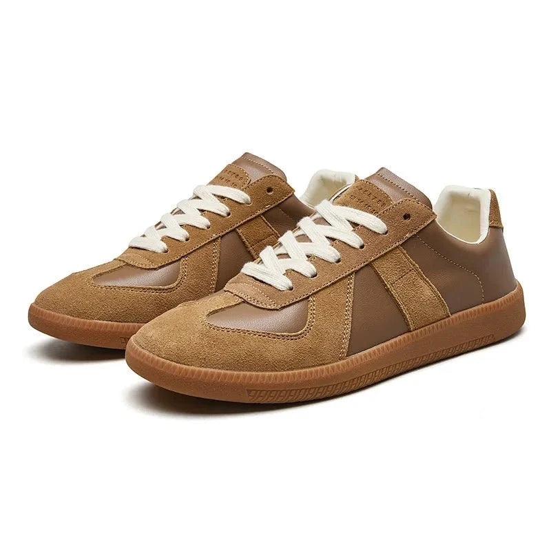 Men's retro sneakers with thick sole, lightweight and breathable casual design