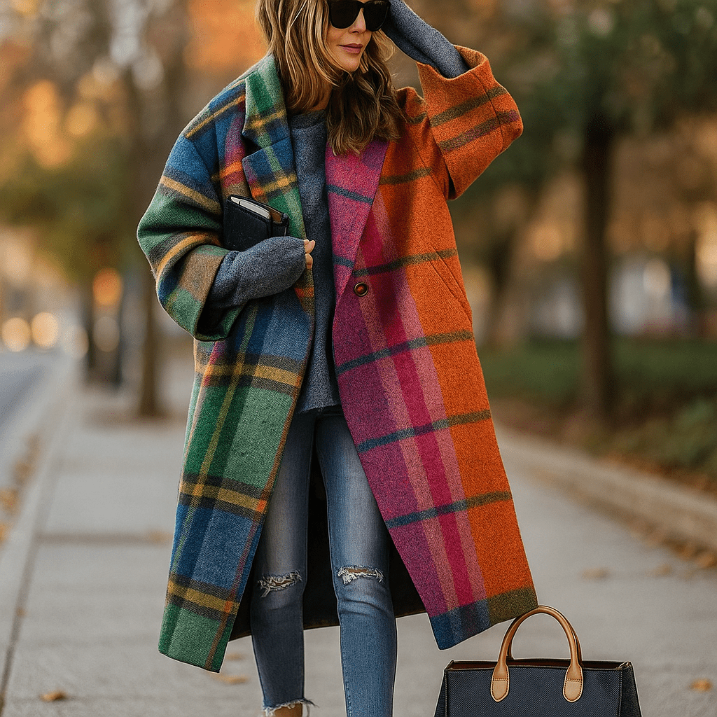 Milla – Long Coat – Warm Colors – Stylish Comfort