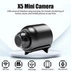 Mini Security Camera WiFi 1080P Night Vision Motion Alerts Home