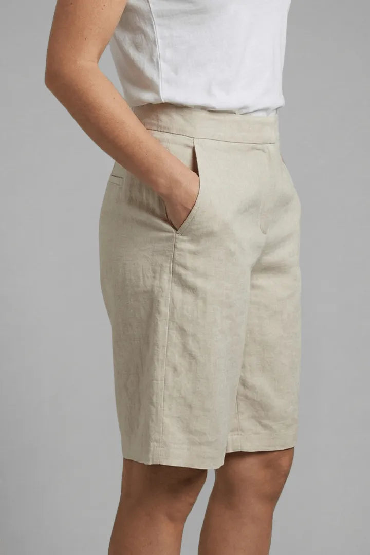 Women Shorts Casual Cotton Blend High Waist Regular Fit