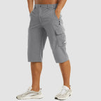 Men's cargo shorts quick-dry breathable multi-pocket lightweight outdoor