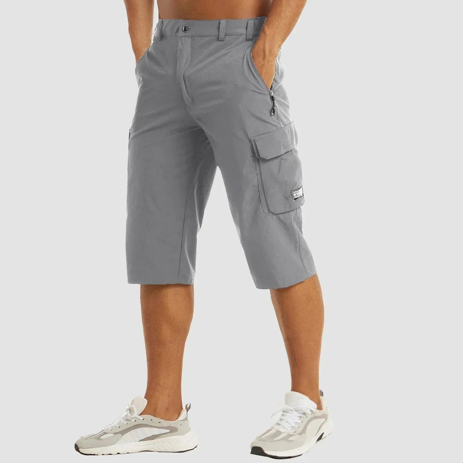 Men's cargo shorts quick-dry breathable multi-pocket lightweight outdoor