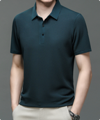 Men's mesh polo shirt short sleeve breathable summer casual