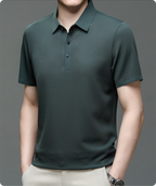 Men's mesh polo shirt short sleeve breathable summer casual