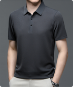 Men's mesh polo shirt short sleeve breathable summer casual