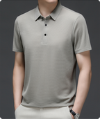 Men's mesh polo shirt short sleeve breathable summer casual