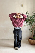 Women's hoodie relaxed fit soft cotton blend in pink, green and black
