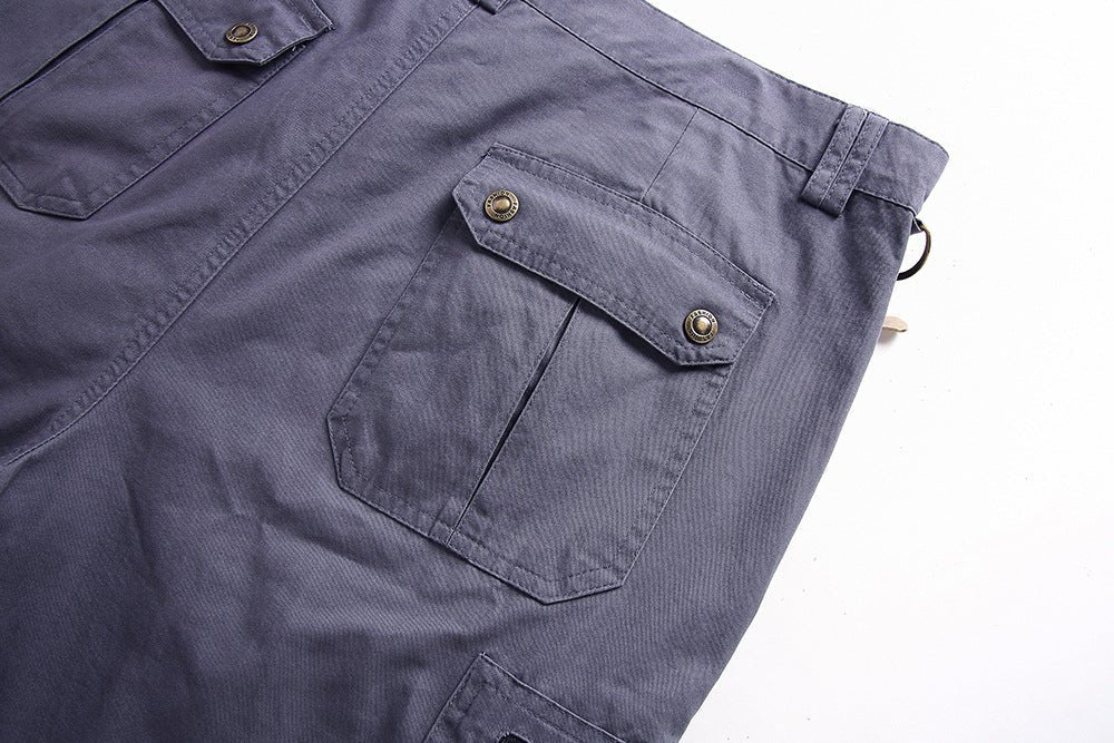 Men cargo shorts with zip pockets in multiple colours