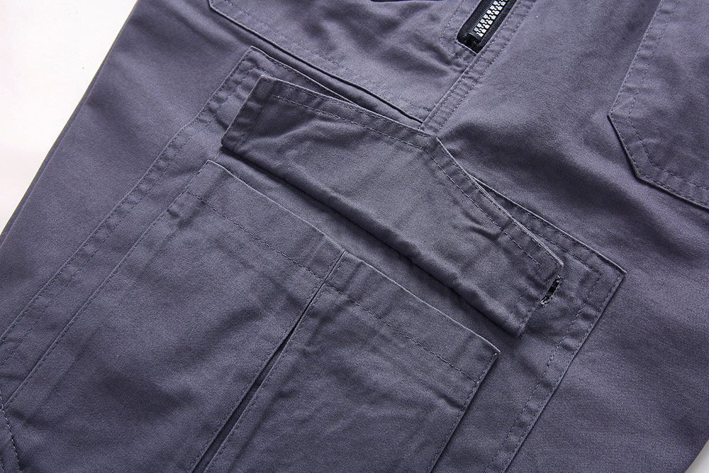 Men cargo shorts with zip pockets in multiple colours
