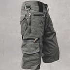 Men cargo shorts with zip pockets in multiple colours