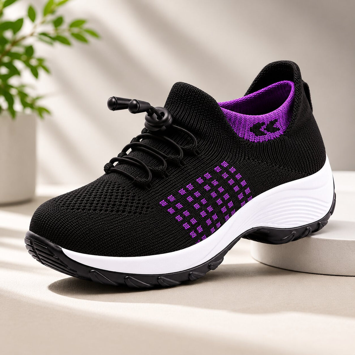 Orthopedic Shoes Women Sneakers Wide Toe Box Knit Mesh Cushioned