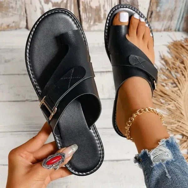 Bunion Sandals Women Orthopedic Leather Hallux Valgus Correction