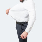 Men's wrinkle-free dress shirt, breathable fabric for work and casual wear