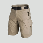 Men cargo shorts regular fit with 6 pockets and elastic waist