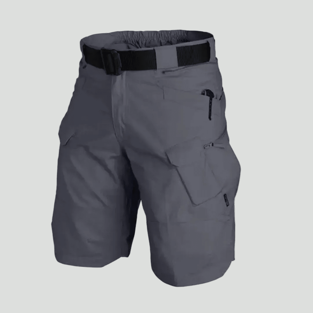 Men cargo shorts regular fit with 6 pockets and elastic waist