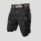 Men cargo shorts regular fit with 6 pockets and elastic waist