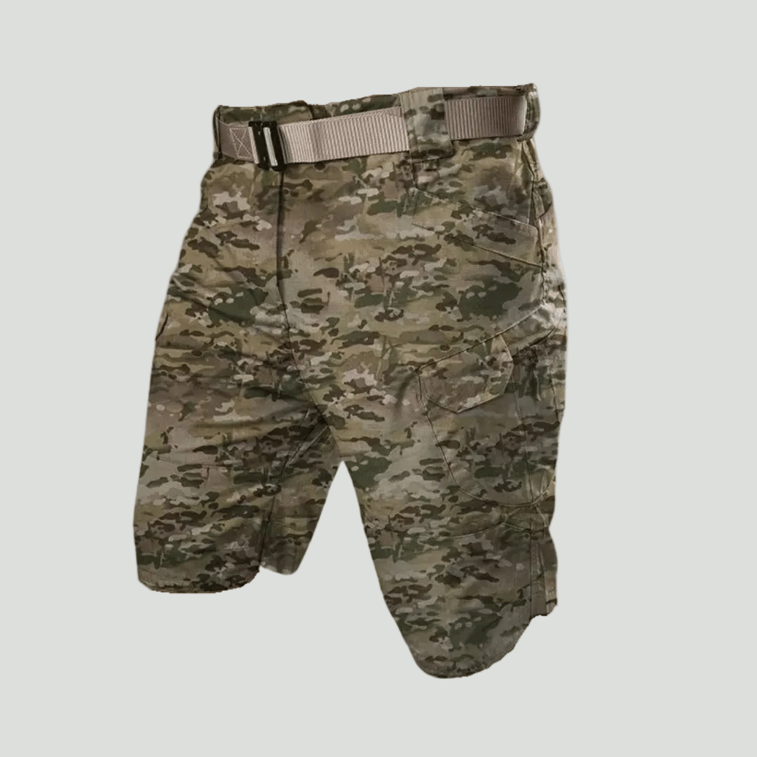 Men cargo shorts regular fit with 6 pockets and elastic waist