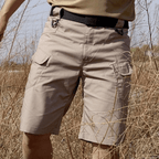 Men cargo shorts regular fit with 6 pockets and elastic waist