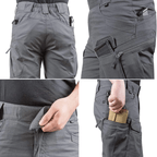 Men cargo shorts regular fit with 6 pockets and elastic waist