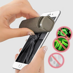 3-in-1 screen cleaner spray touchscreen mist cleaner portable microfiber, blue and gray
