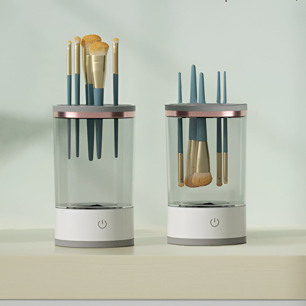 Electric makeup brush cleaner 3-in-1 with UV sterilization and USB charging