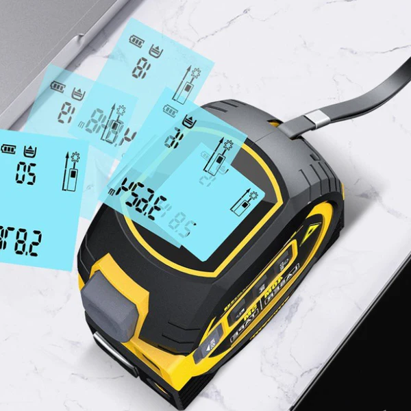 Laser tape measure 3-in-1 digital distance tool with infrared laser, 131FT to 197FT range