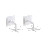 360° rotating self-adhesive hook with wall and ceiling mount, ABS plastic