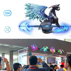 3D Hologram LED Fan Projector with adjustable brightness and multi-sync display