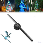 3D Hologram LED Fan Projector with adjustable brightness and multi-sync display