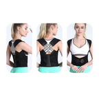 Posture corrector brace for back and neck pain relief, adjustable unisex support