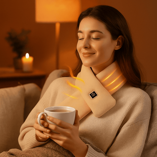 Heated Electric Scarf Winter 3 Temperature Settings