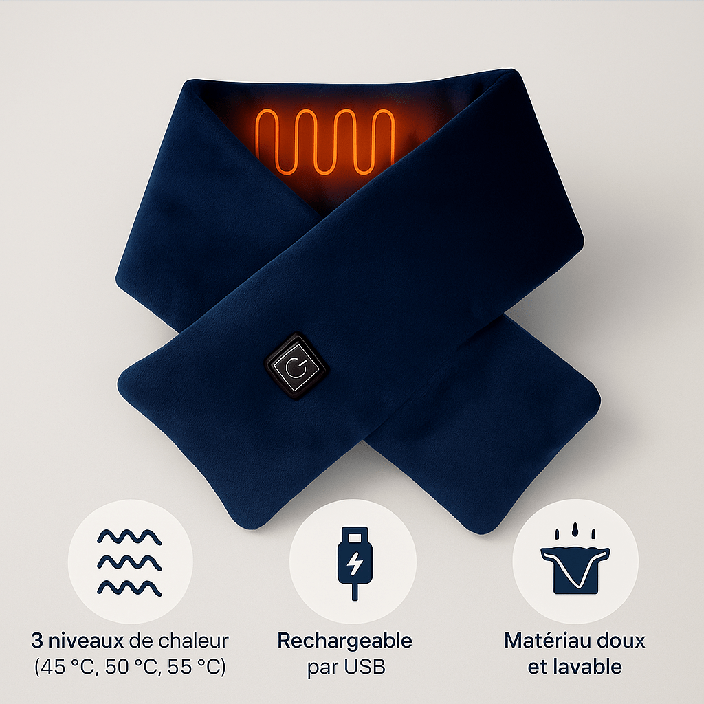 Heated Electric Scarf Winter 3 Temperature Settings