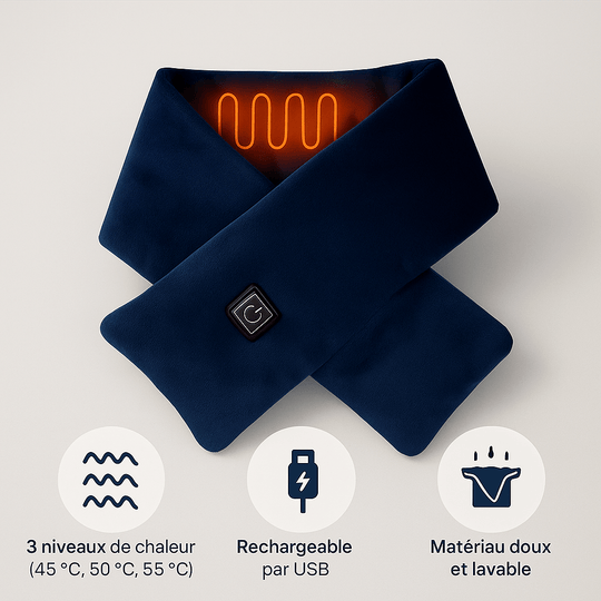 Heated Electric Scarf Winter 3 Temperature Settings
